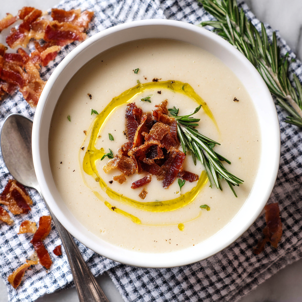 Rosemary Garlic White Bean Soup