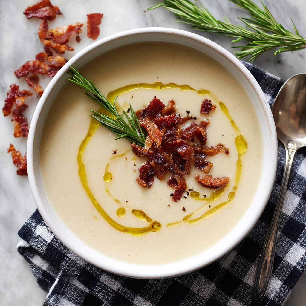 Rosemary Garlic White Bean Soup