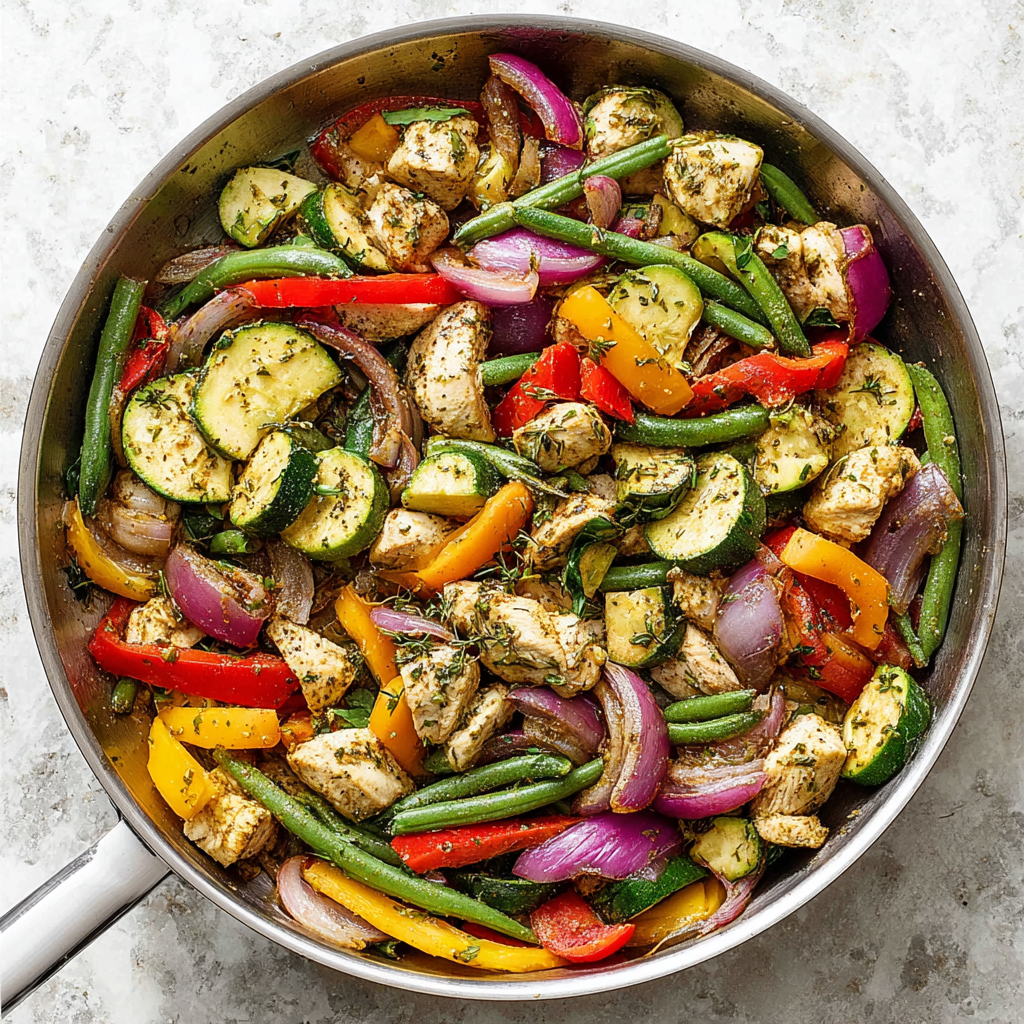 Pesto Chicken and Vegetables