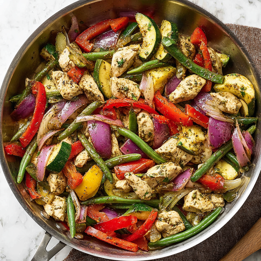 Pesto Chicken and Vegetables