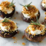 Truffle Goat Cheese Stuffed Mushrooms Recipe