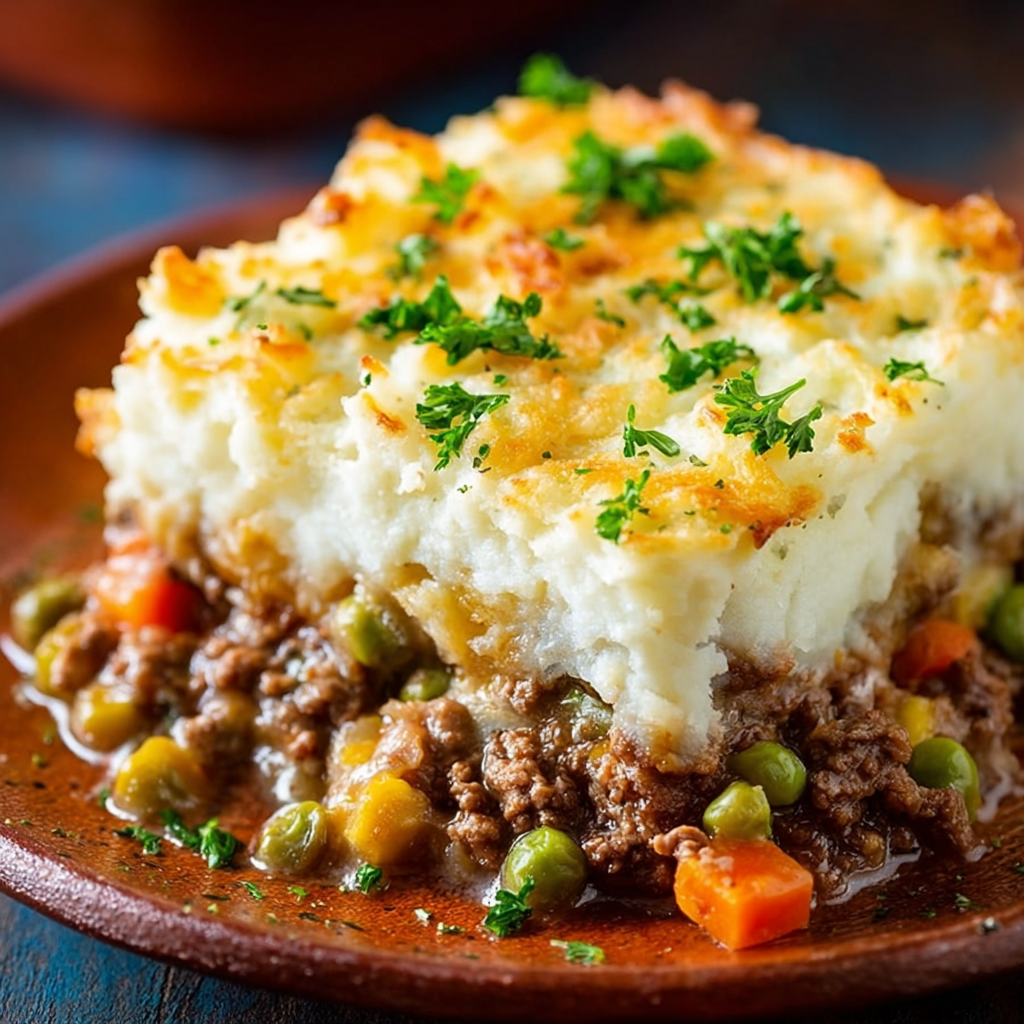Cheesy Beef Shepherd’s Pie