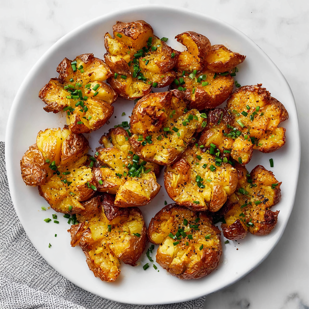 Crispy Smashed Potatoes Recipe