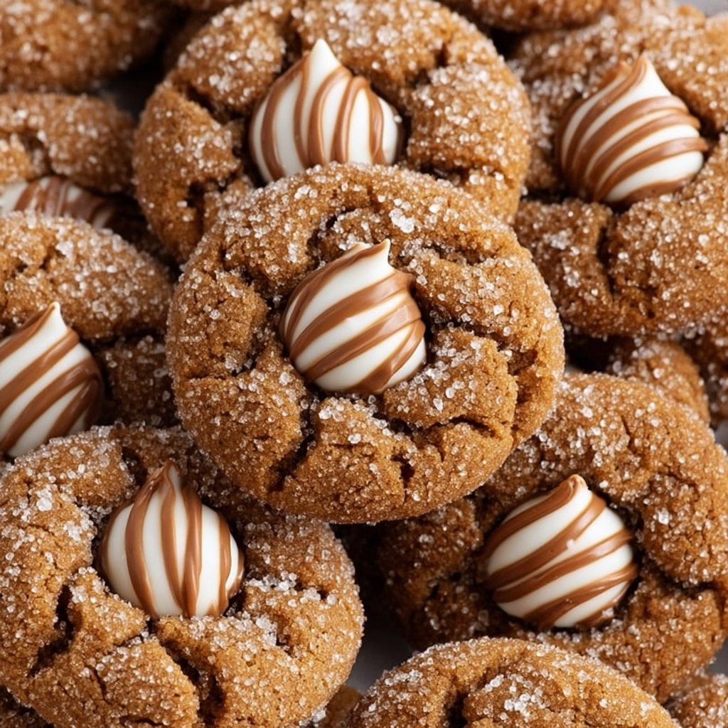 Gingerbread Kiss Cookies