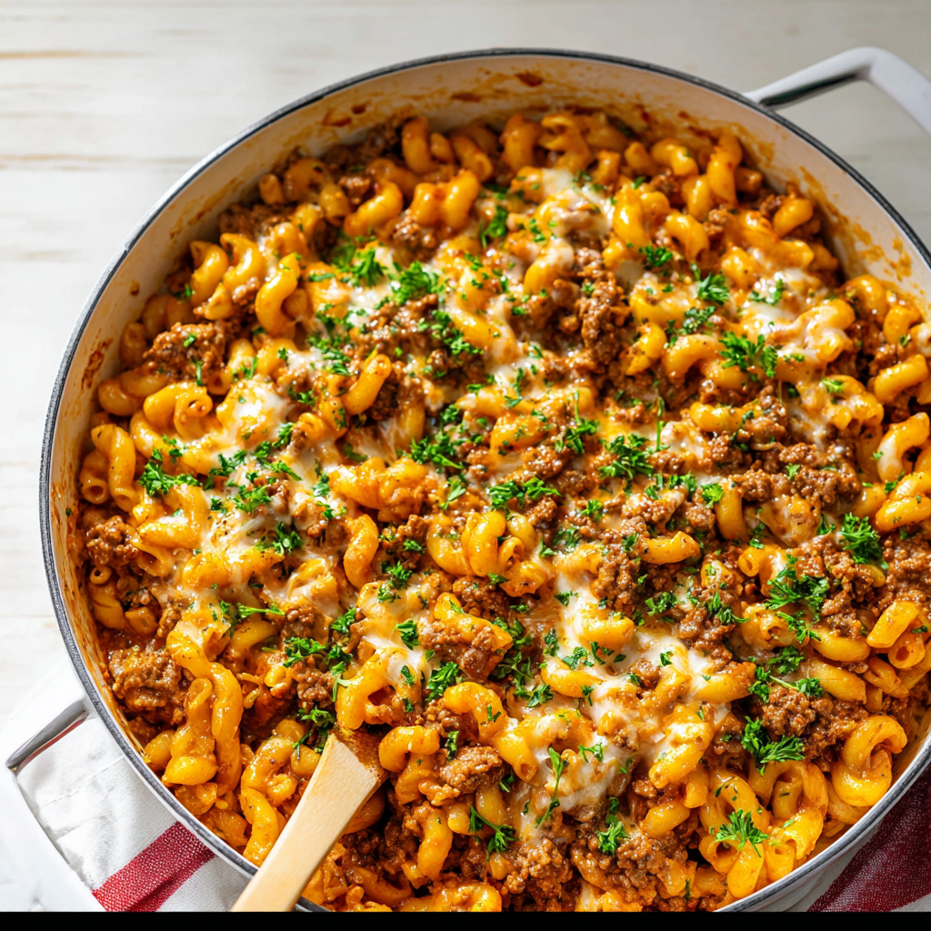 One-Pot Cheesy Beef Pasta_02