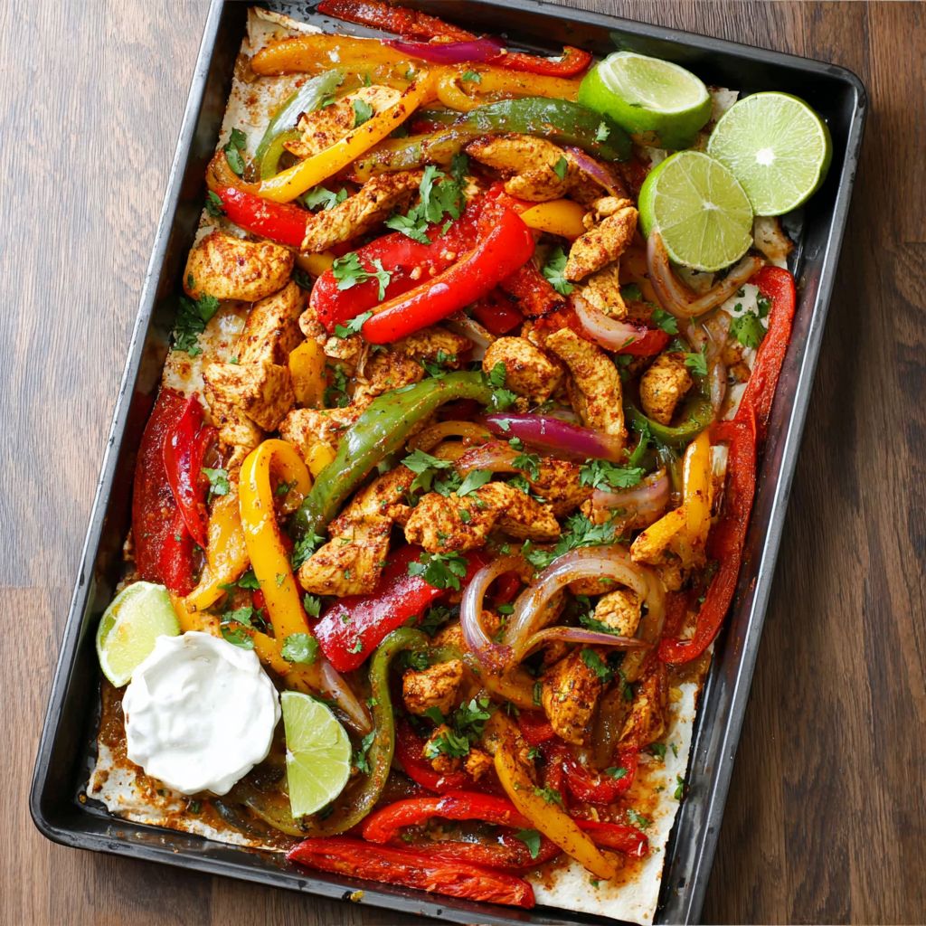 Sheet Pan Chicken Fajitas_03