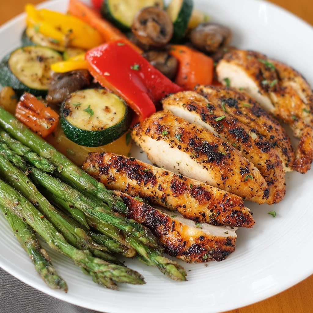 Grilled Chicken & Veggie Plate_01