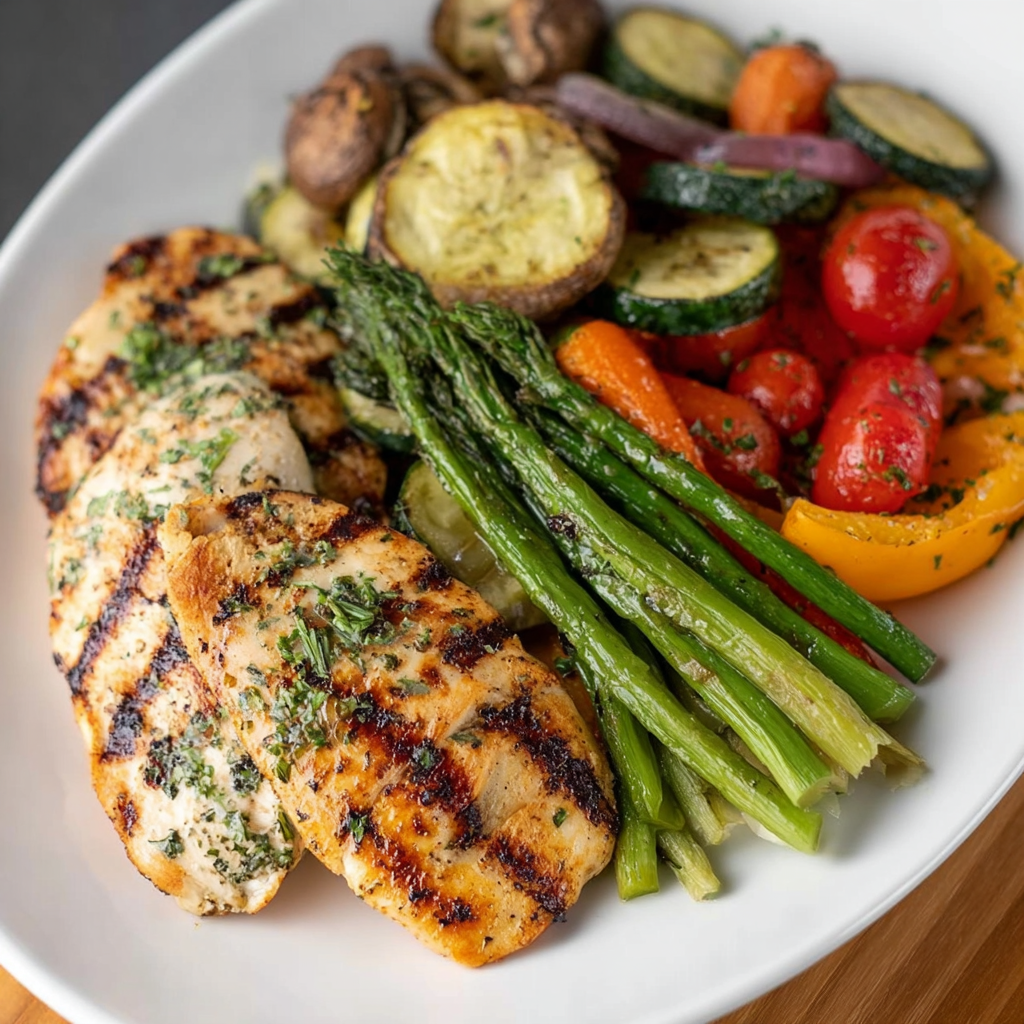 Grilled Chicken & Veggie Plate_03