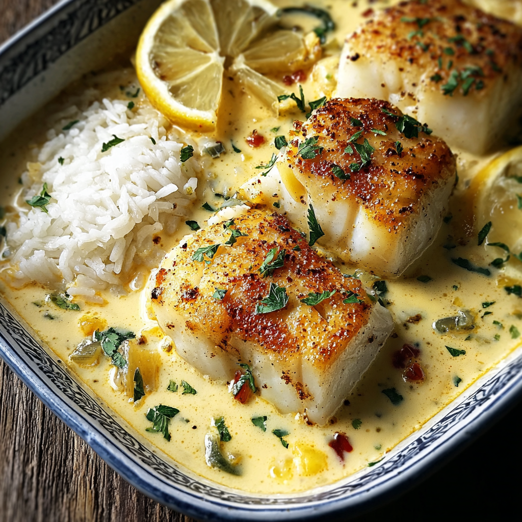 Baked Cod in Coconut Lemon Cream Sauce_02