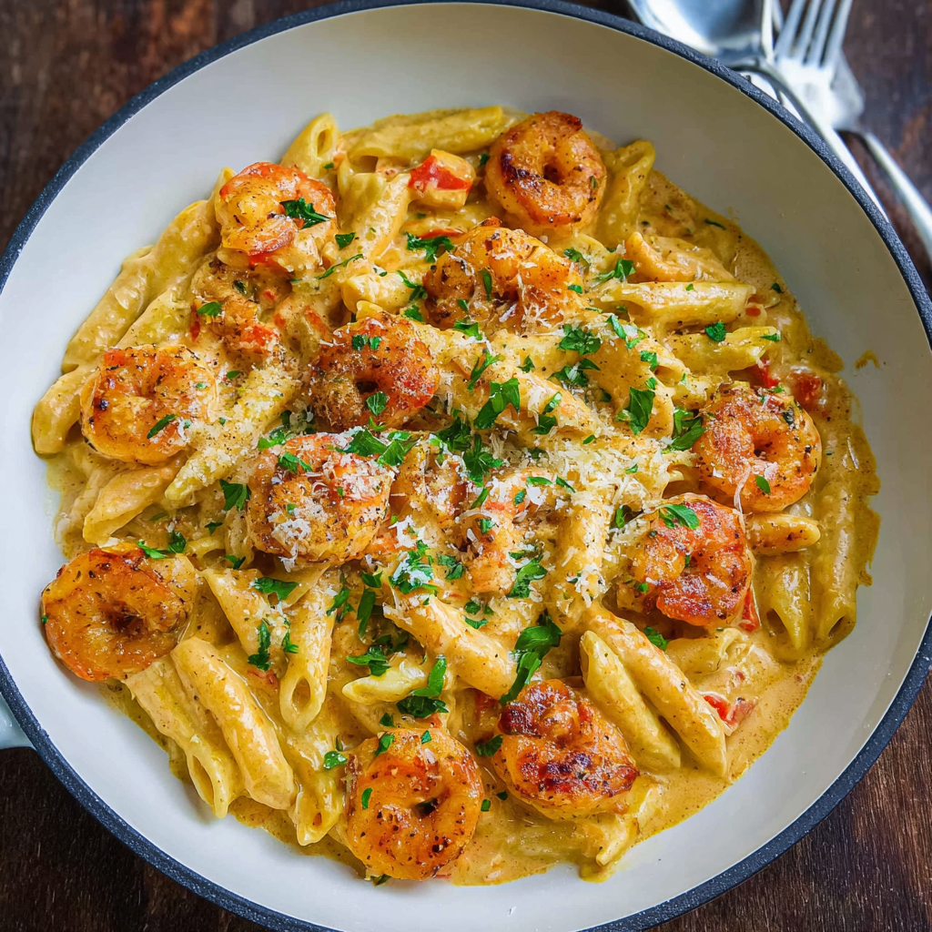 Creamy Cajun Shrimp Pasta_02