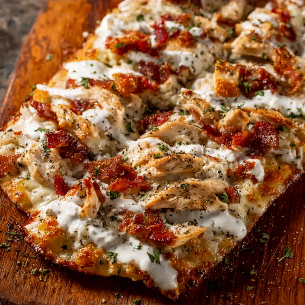 Chicken Bacon Ranch Cottage Cheese Flatbread_01