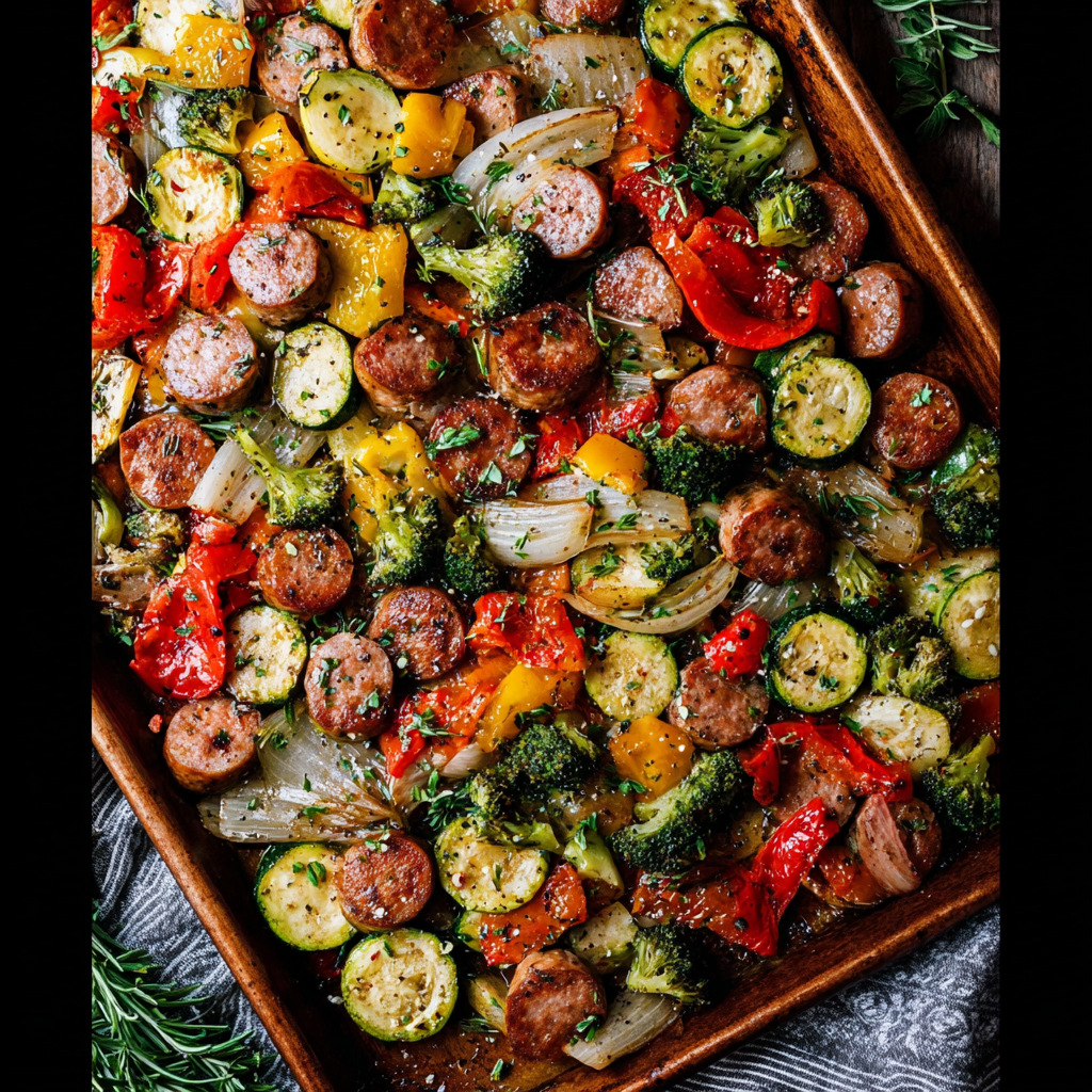 Italian Sausage and Veggies Sheet Pan_02