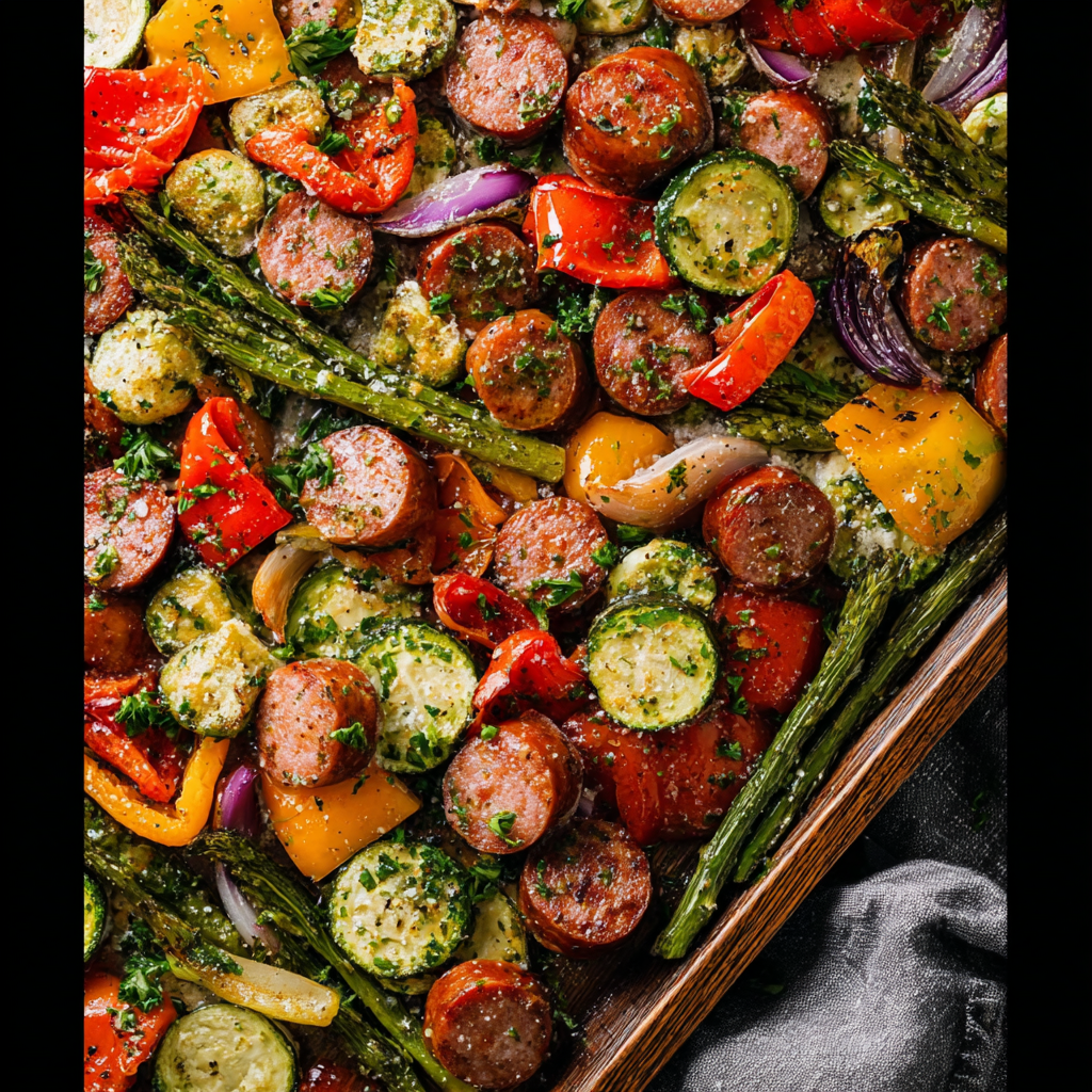 Italian Sausage and Veggies Sheet Pan_03