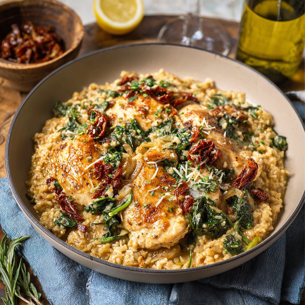 Creamy Tuscan Chicken and Rice_01