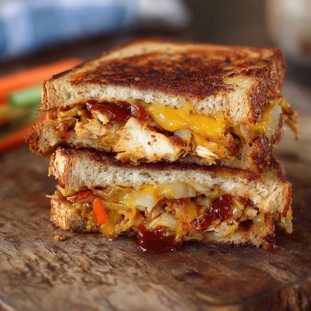 BBQ Chicken and Cheddar Grilled Sandwich_01