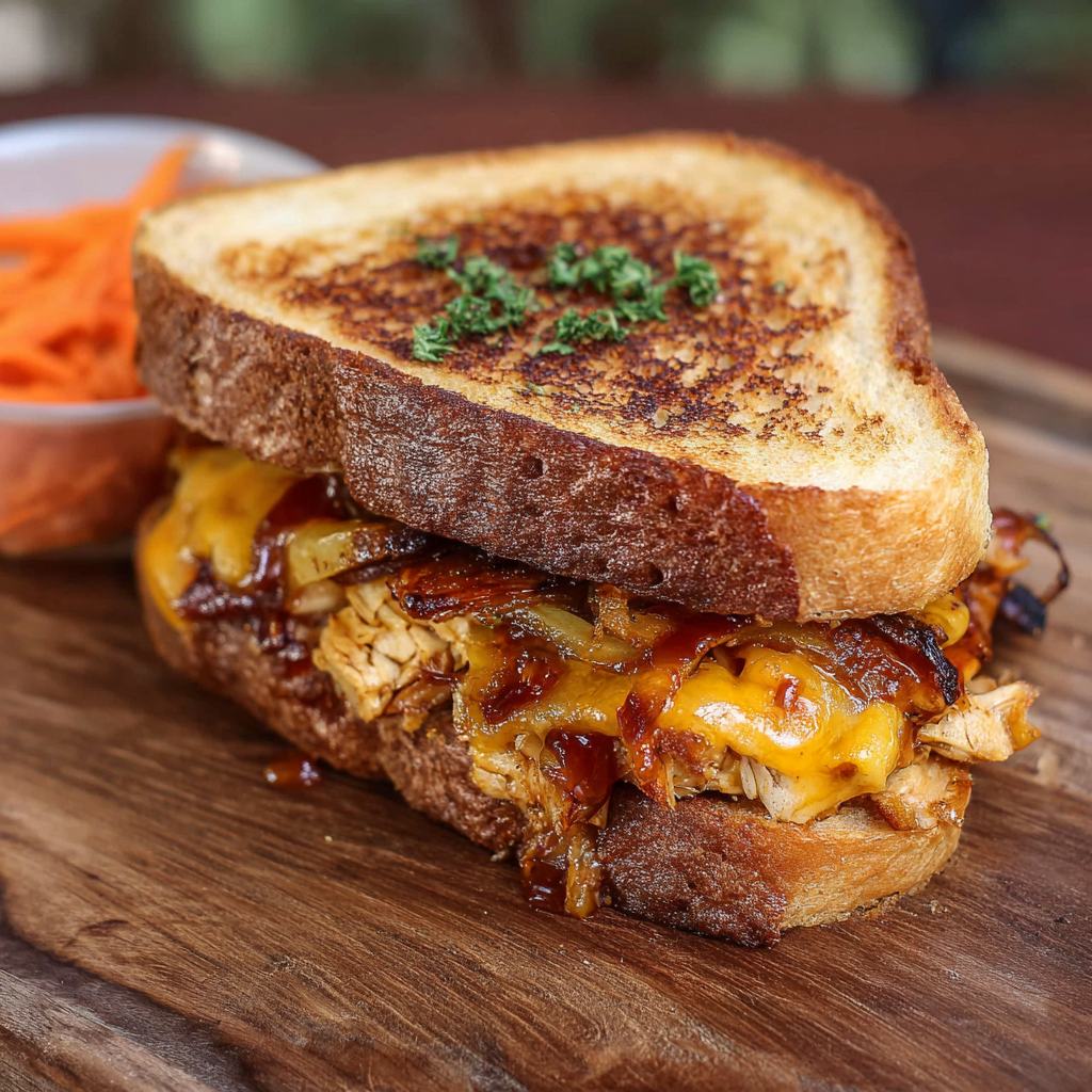 BBQ Chicken and Cheddar Grilled Sandwich_02