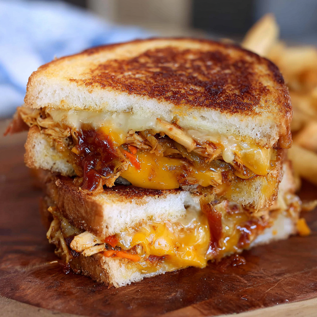 BBQ Chicken and Cheddar Grilled Sandwich_03