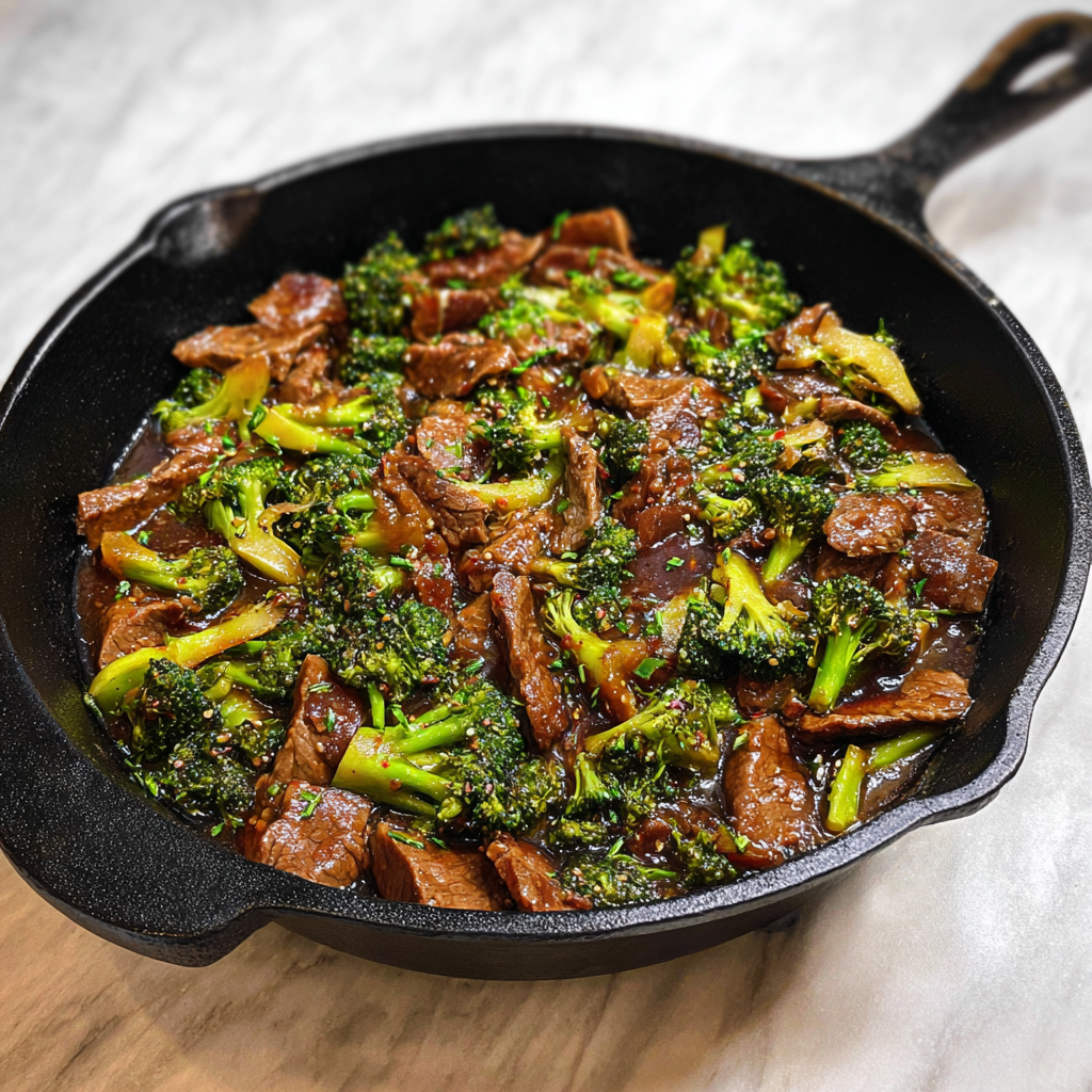 Cast Iron Skillet Beef and Broccoli_01