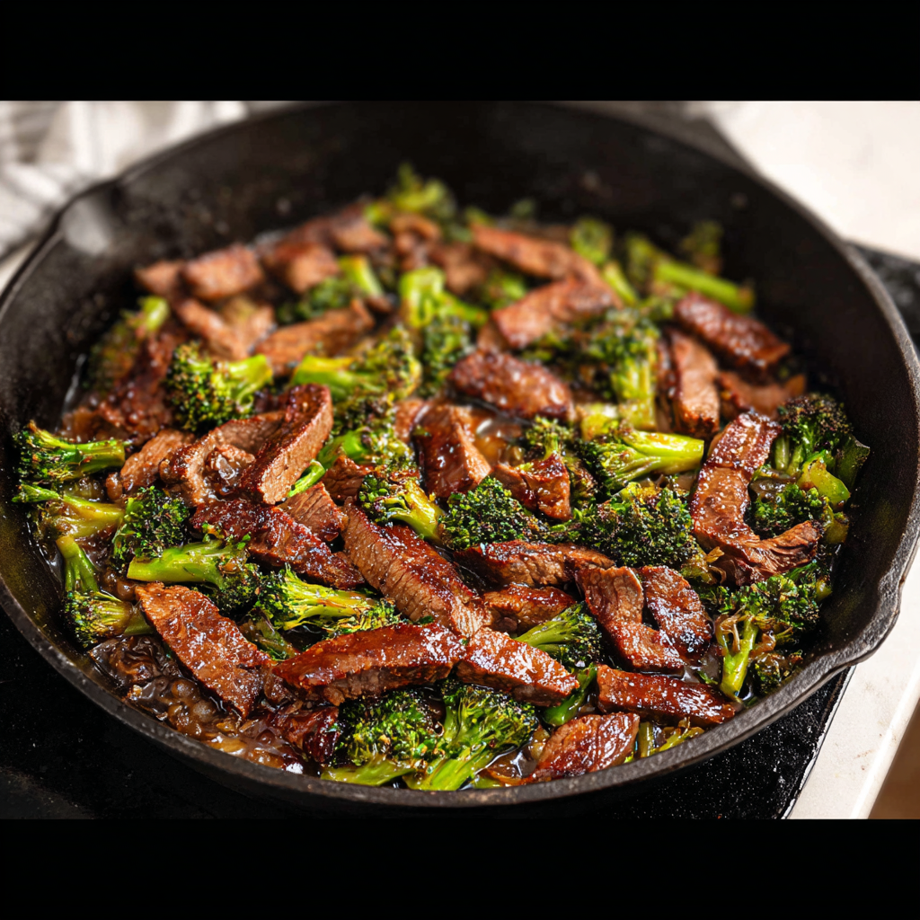 Cast Iron Skillet Beef and Broccoli_02