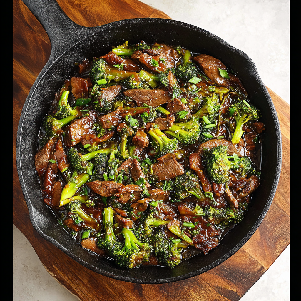 Cast Iron Skillet Beef and Broccoli_03